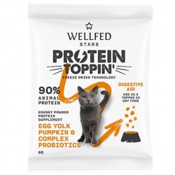 Wellfed F.D. Protein Toppin' Digestive Aid Egg Yolk, Pumpkin & Complex Probiotics 6gr Σούπες - Γαλατάκια